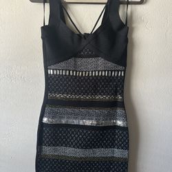 Tessa Embellished Bandage Mini Dress 