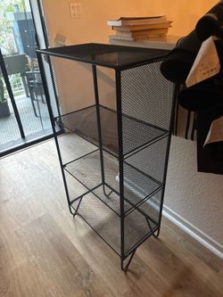 Metal bookshelf