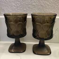 Vintage colored glass Cups