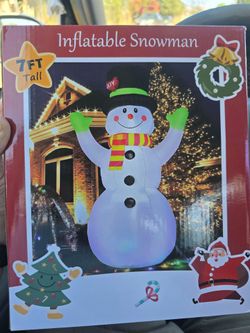 7FT Inflatable Snowman Christmas Decoration