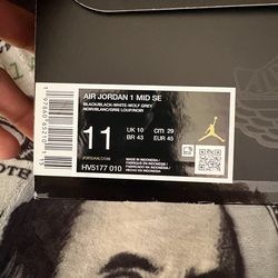 Air Jordan 1 Mid SE size 11 Men