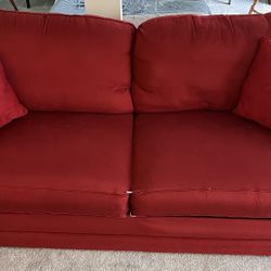 Red Lazy Boy Sofa