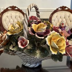 Porcelain Flower Centerpiece 