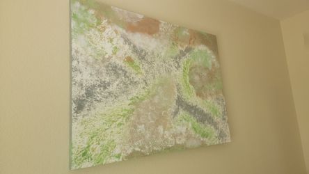 Original Abstract Canvas Wall Art "Travel Dimensions "