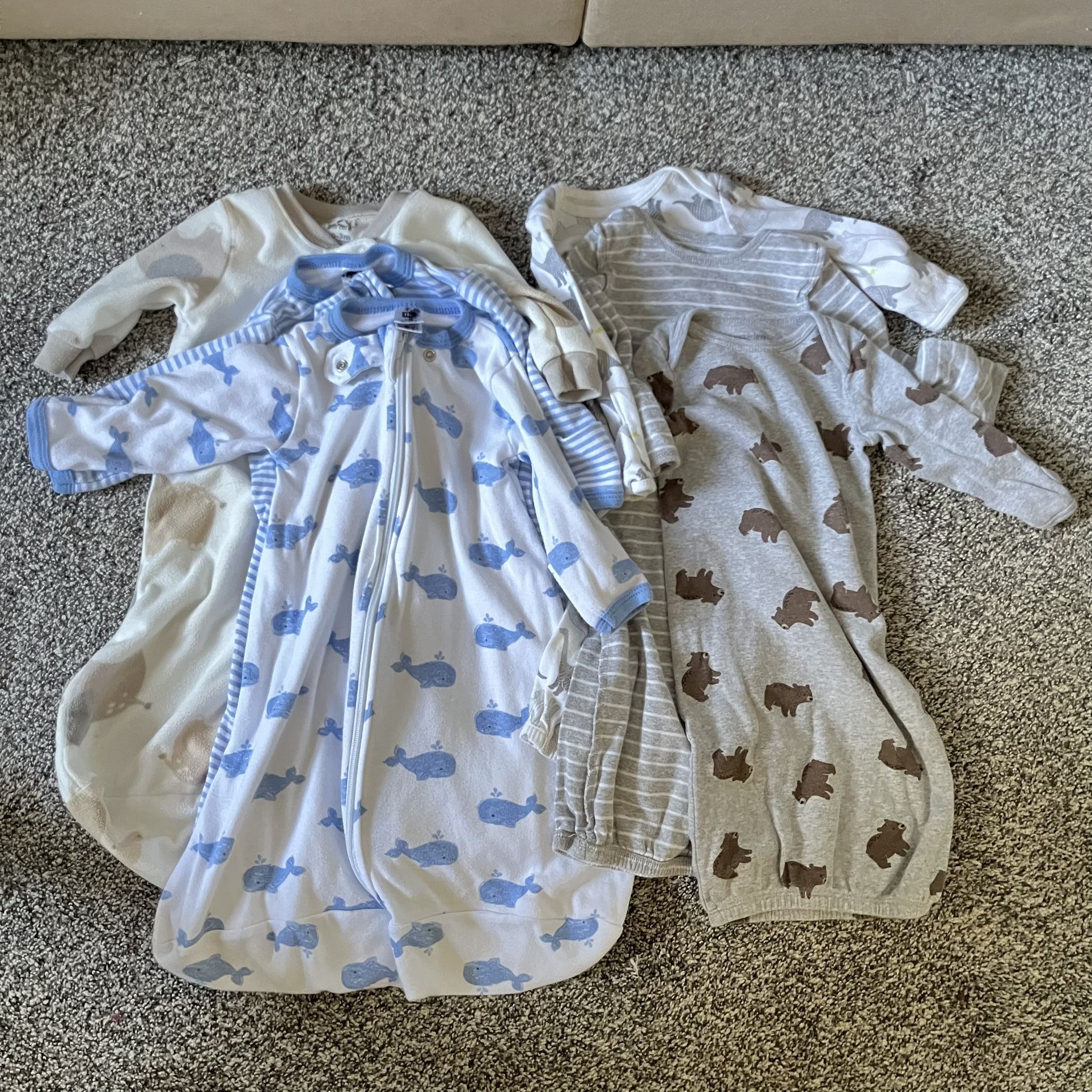 0-3M Baby Boy Sleeper/Nightgowns