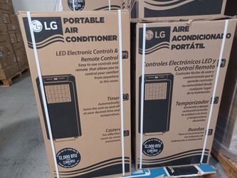 Big savings.  12000btu portable ac by LG.  Over 600 square foot coverage.  Complete Set new with warranty.