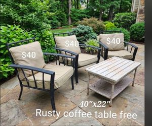 3 Outdoor Patio Chair with Cushion