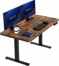 VIVO Rustic Vintage Brown 43 x 24 in Standing Desk (DESK-1B4N )