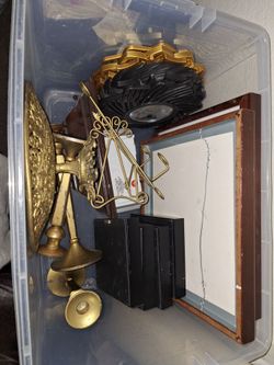 Tote of miscellaneous stuff