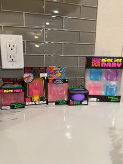 Authentic NeeDoh Nice-Sicle, Jelly Squish, Nice Cube, Nice Ice Baby, Funky Pup