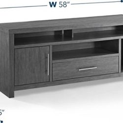 Grey TV stand
