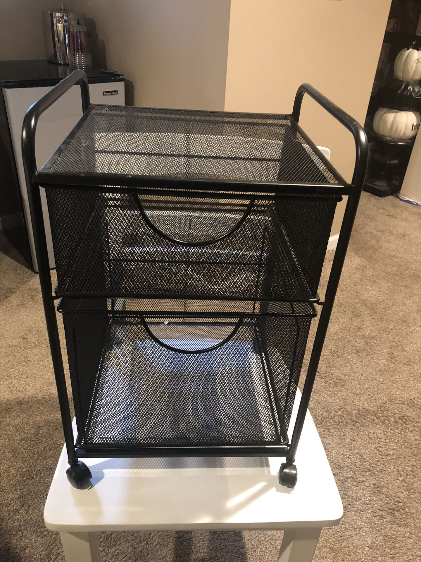 Wired storage cart