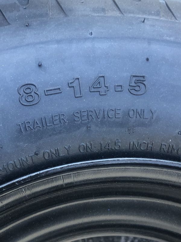 Mobile home tires. New 16 ply. Tire and rim. 14.5. Warranty - We carry all trailer tires, trailer parts, trailer axles - We repair trailers