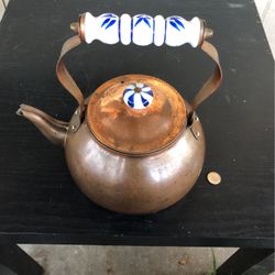 Antique copper pot, tea pot
