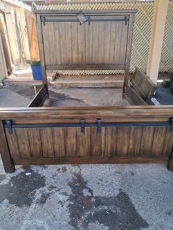 Queen size bed frame from Ashley roomstore