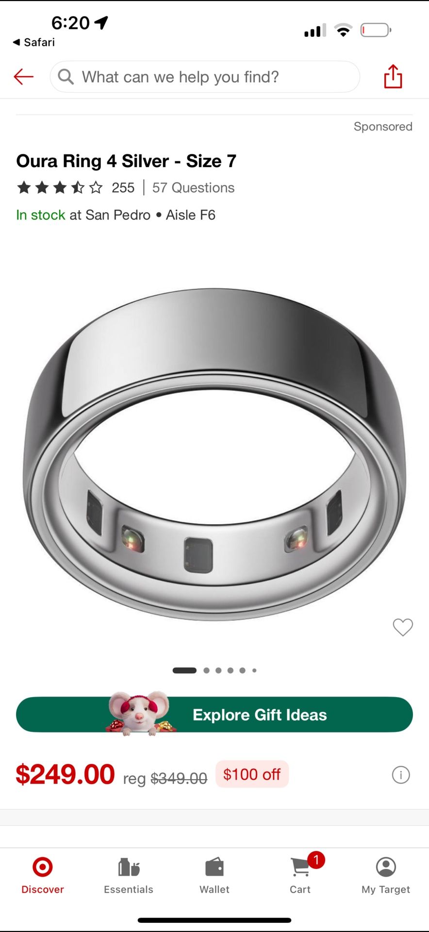 Oura Ring 4 Silver 