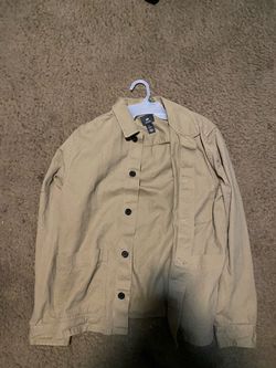 H&M Khaki Button-Up Chore Jacket