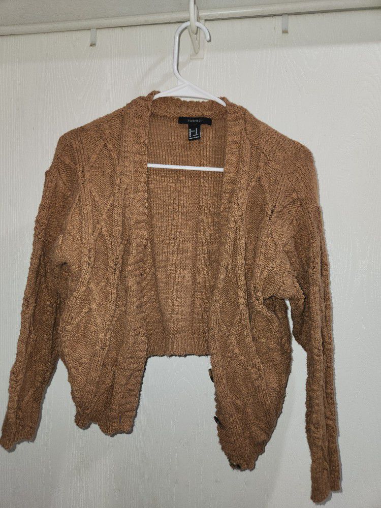M Forever 21 Brown Cardigan