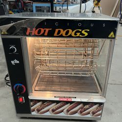 Star 175CBA Broil-O-Dog Hot Dog Broiler with Bun Warmer 19-1/2" - Holds 36 Dogs & 32 Buns - 120v