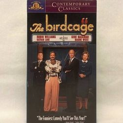 VHS movie The Birdcage 1996 Robin Williams Nathan Lane Gene Hackman 