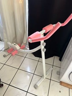 Ab Coaster Core Exercise Machine Pink White
