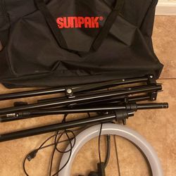 Sunpak Ring Light Stand Kit With Bag 