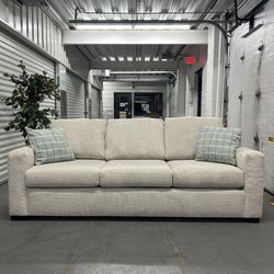 West Sixth Fabric Sofa - Cream