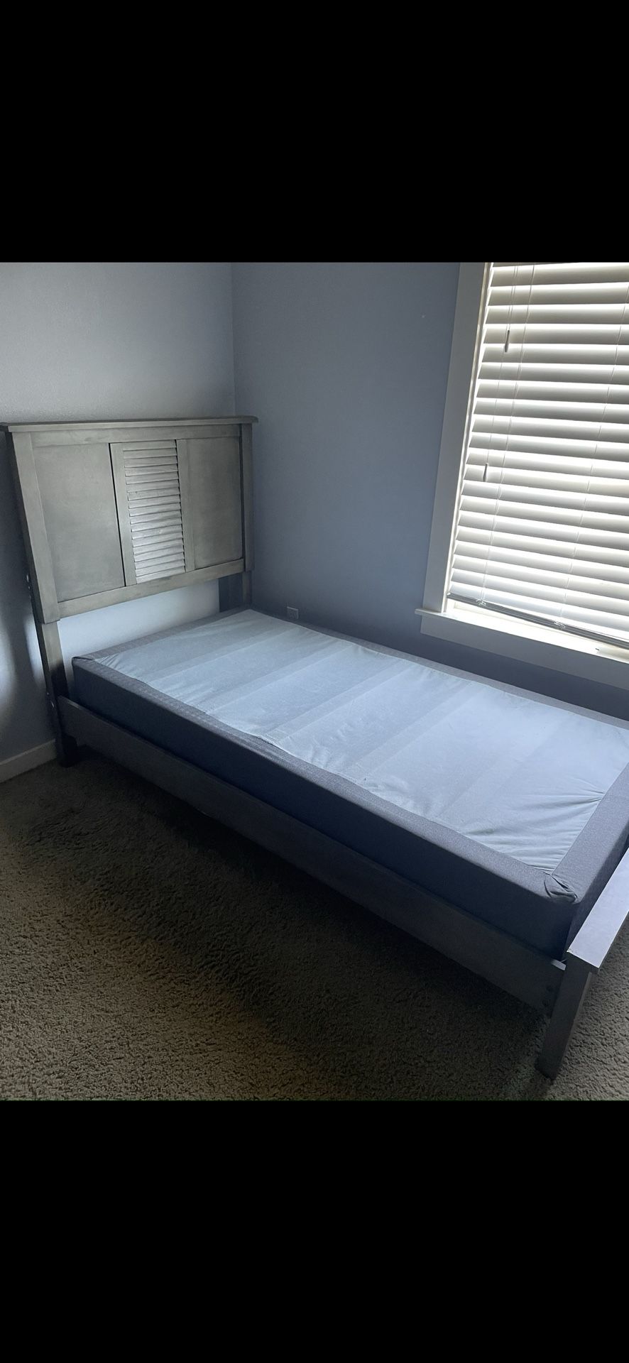 Twin Bed And Nightstand Set