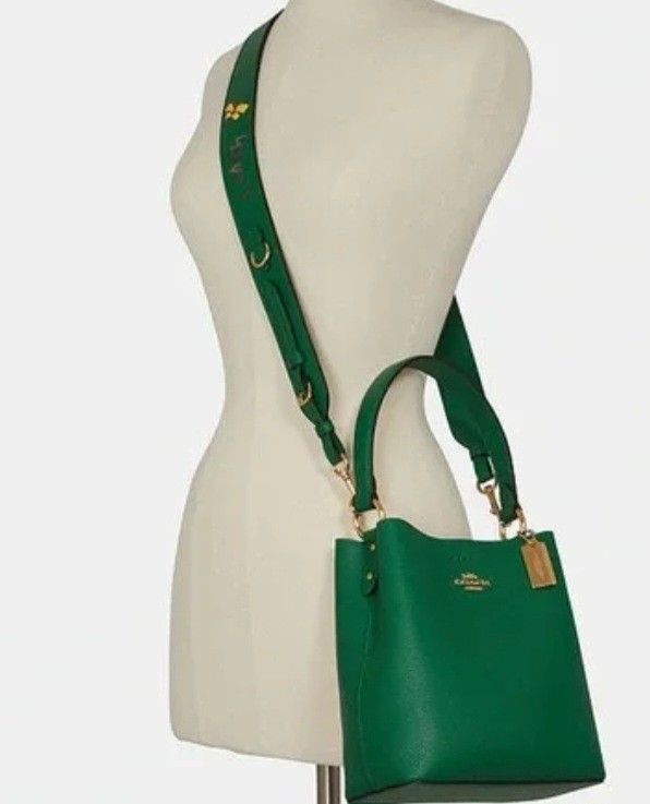 Green Leather Coach Bag