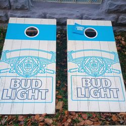 Two Corn Hole Boards With 1 Bean Bag 