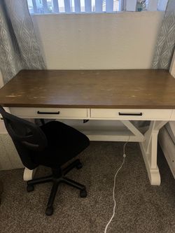 Farmhouse desk and chair