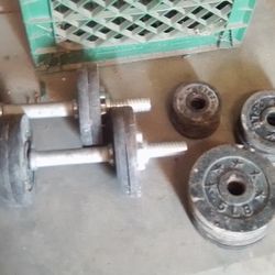 Dumbbells---- Total 85 Lbs.