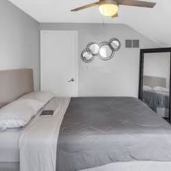 Queen Bed With Mattress And Dresser