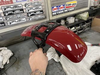 HARLEY FAT BOB 114 TANK FRONT FENDER AND HEAD LIGHT COVER (DAMAGED) O.B.O