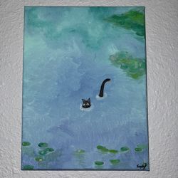 Black Cat Painting