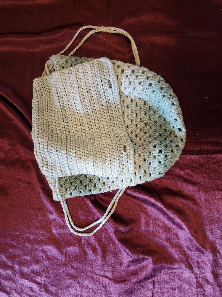 Crochet Draw String Backpack