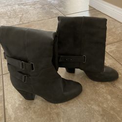 Aldo Black Boots Size 8