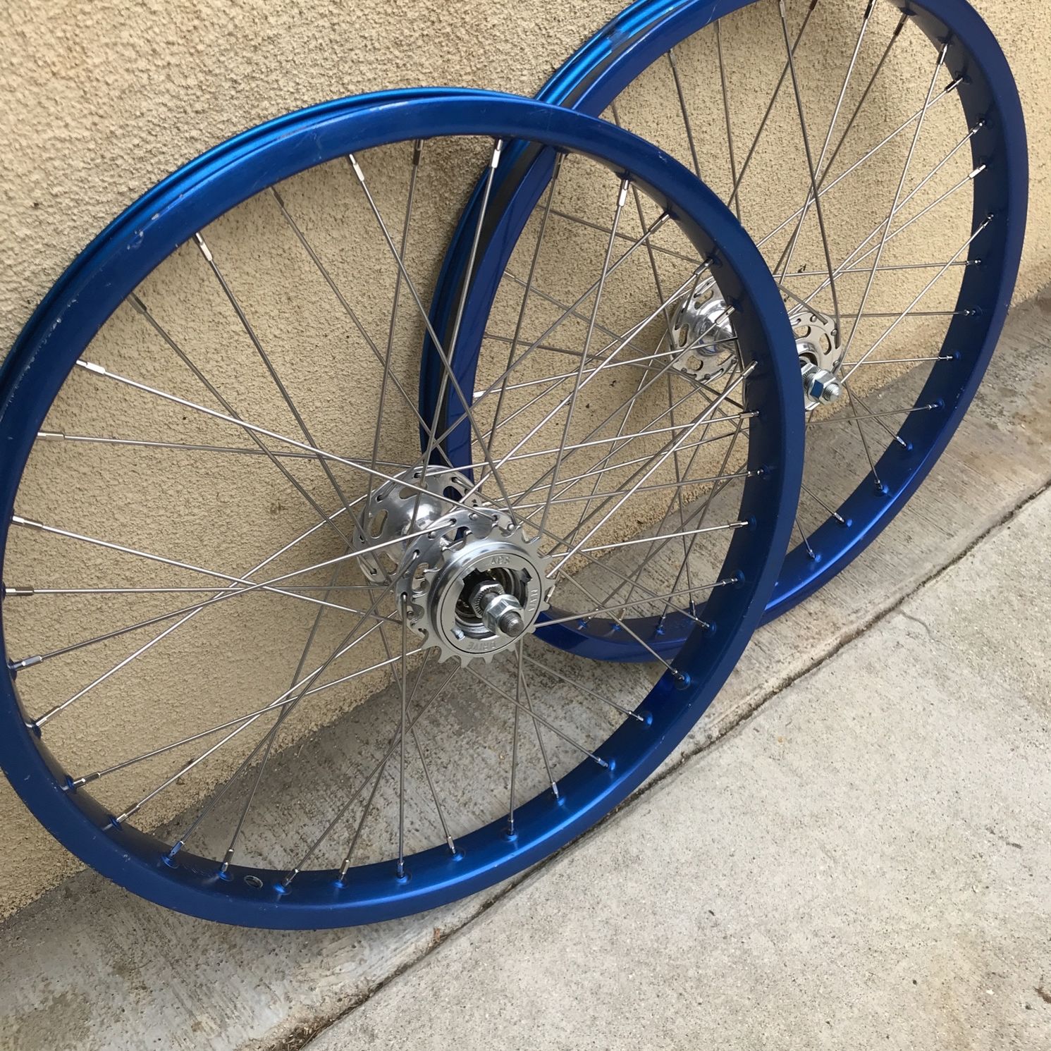 Vintage BMX 20” Araya Rims 7C Suzue Hubs ACS Freewheel for Sale in