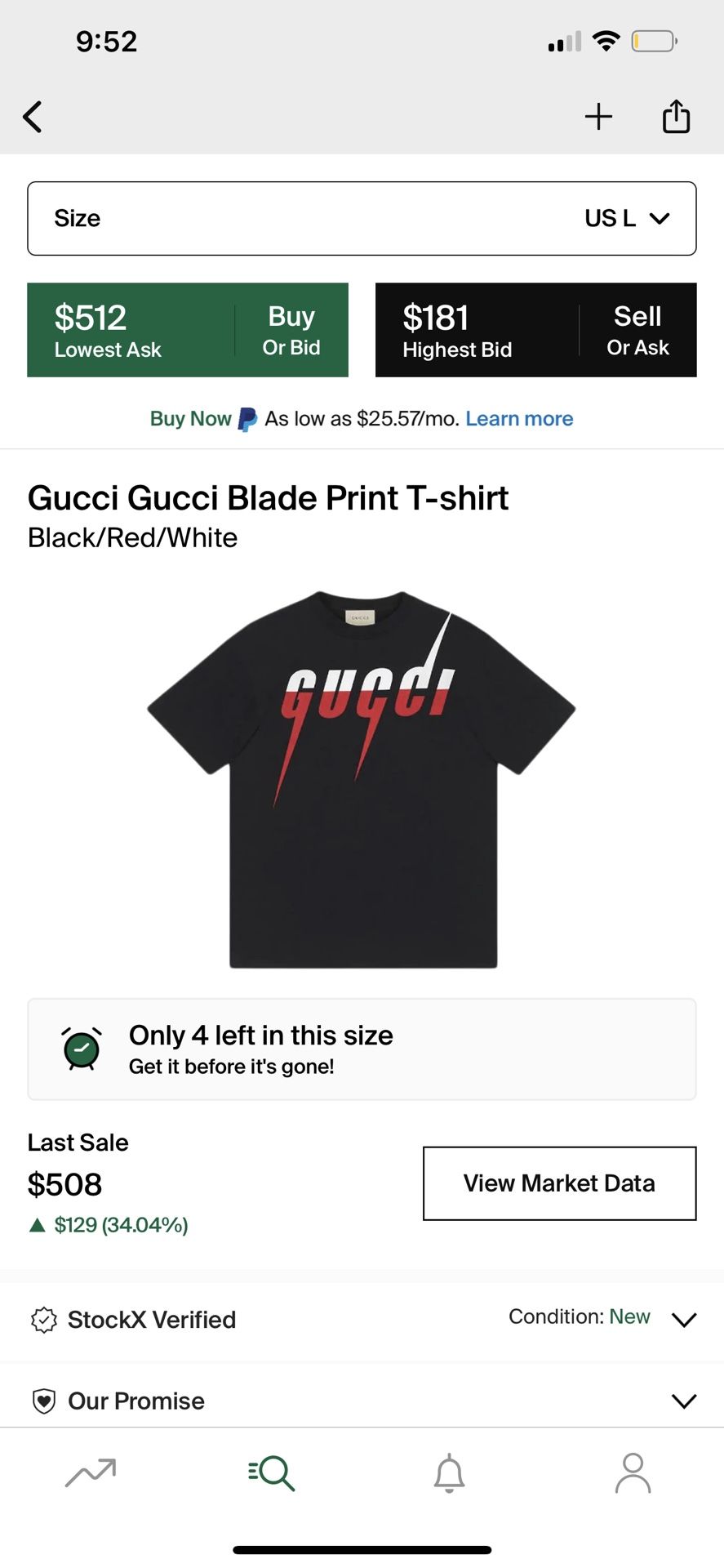 gucci shirt blade print 
