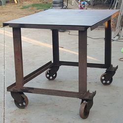 Heavy duty metal table