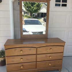 Dresser, Mirror, Nightstand