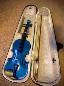 4/4 Blue Violin