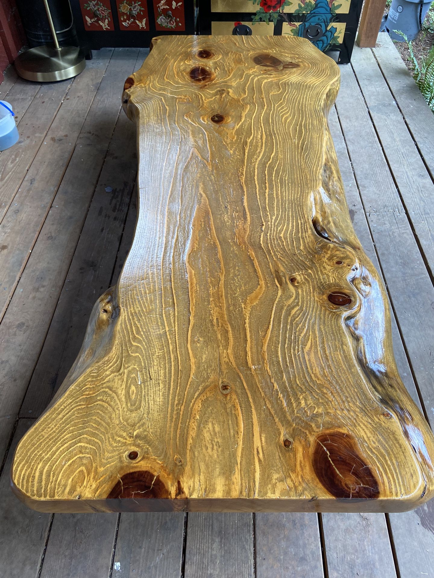 Live Edge Korean Hardwood Coffee Table