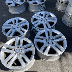 Used set of rims 19 inch Mercedes OEM 5x112 19x8.5 300$ for 4 rims plus tax . Sold AS IS. Mount available but not included. Wheel alignment available.