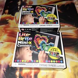 HASBRO LITE BRITE MINI-X CONNECT 179 PIECES...LIGHTS UP!!!...NEW...SMOKE FREE HOME...$15 OBO...