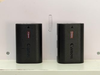 2 Genuine Canon LP-E6NH Batteries – 2130mAh – Excellent Condition