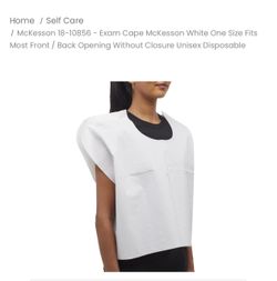 Medical exam capes - white