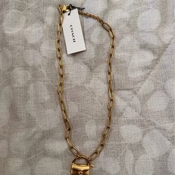 Coach tabby necklace