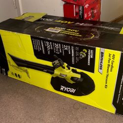 Ryobi 40V HP 600 CFM Leaf Blower/Mulcher/Vacuum -TOOL ONLY - RY404150-READ-