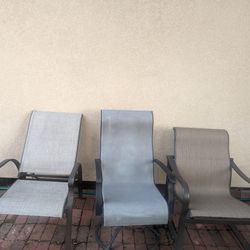 Outdoor Patio Chairs Set of 3